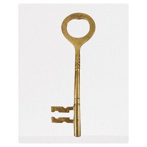 vintage brass key